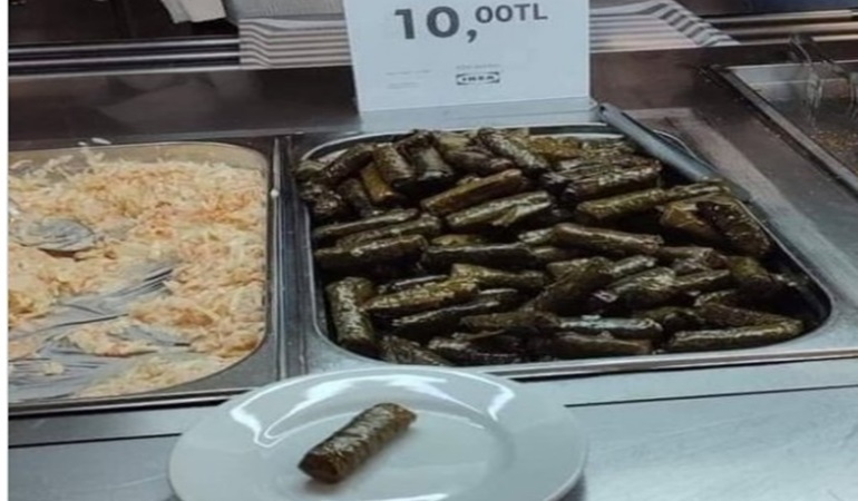 1 adet yaprak sarma 10 TL