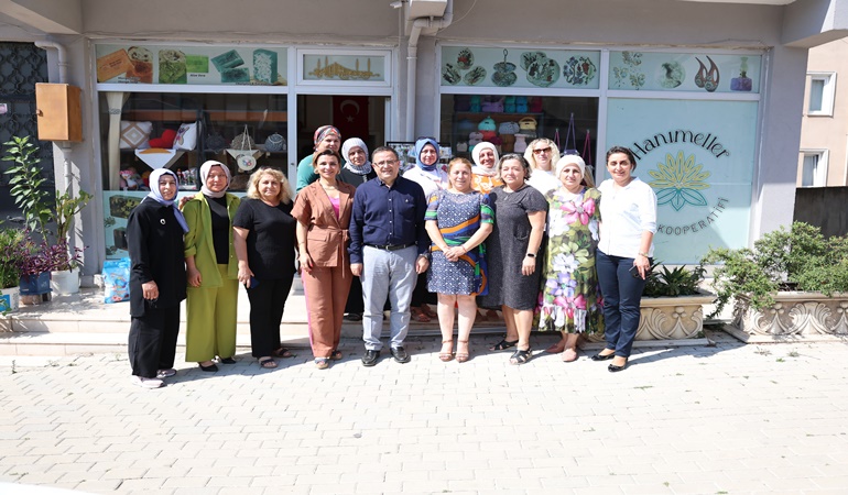 Başkan Gökçe’den Hanımeller Kooperatifi’ne ziyaret