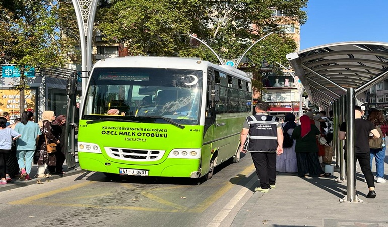 Büyükşehir’den toplu taşıma araçlarına denetim