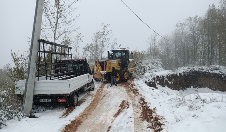 Büyükşehir’in kar kaplanları 