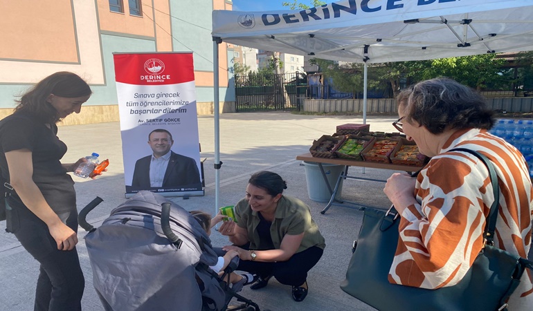 Derince Belediyesi YKS'de öğrencilerin yanındaydı