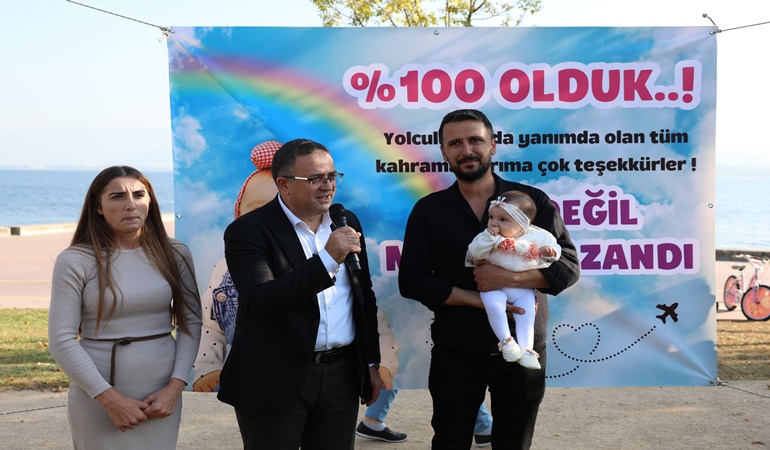 Derince’de SMA hastası bebek için tedavi ücreti toplandı