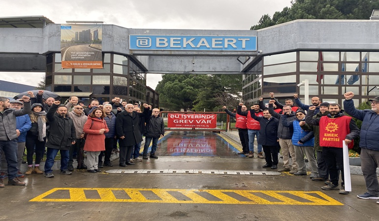 EMEP’ten Bekaert grevine üst düzey ziyaret