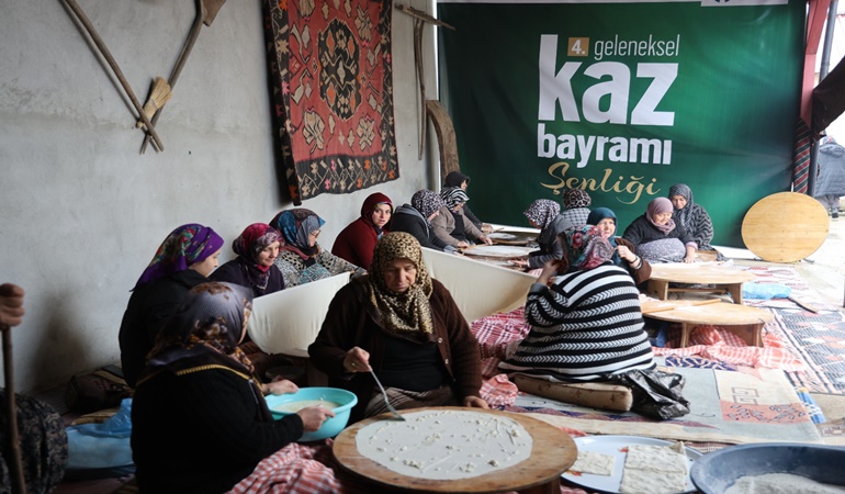 Eseler Köyü’nde Kaz Bayramı için hazırlıklar başladı