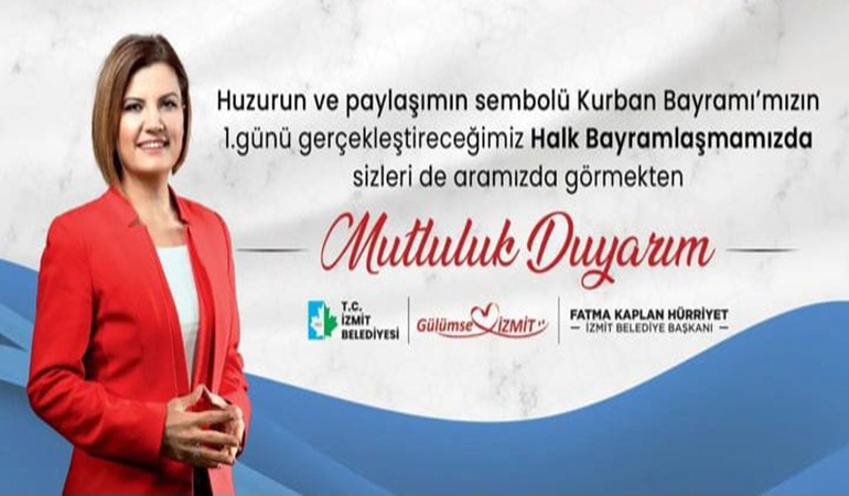 Fatma Başkan Bayramın ilk günü herkesi Halk Bayramlaşmasına davet ediyor