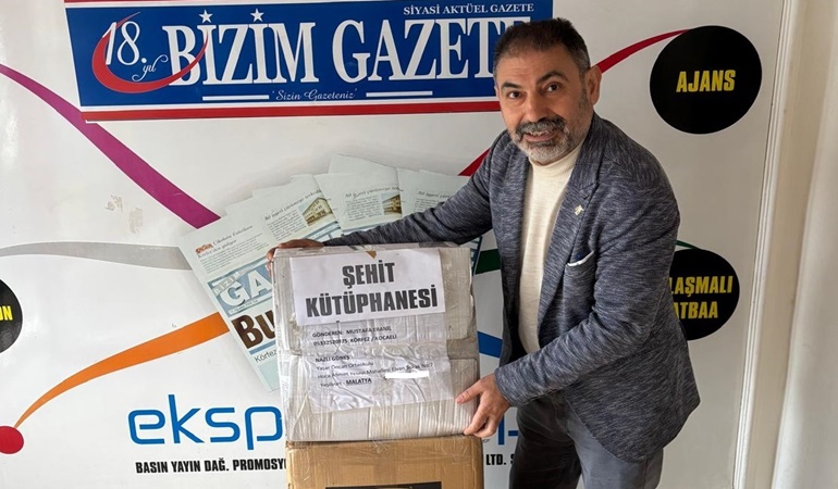 Gazeteci Eranıl Malatya’ya da 500 kitap gönderdi