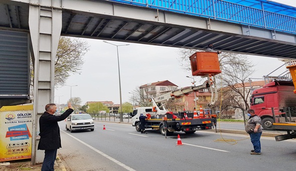 Gölcük Belediyesi sokağa çıkma yasağında boş durmadı 