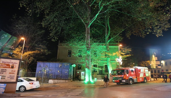 İnönü Caddesi gece bir başka güzel oldu