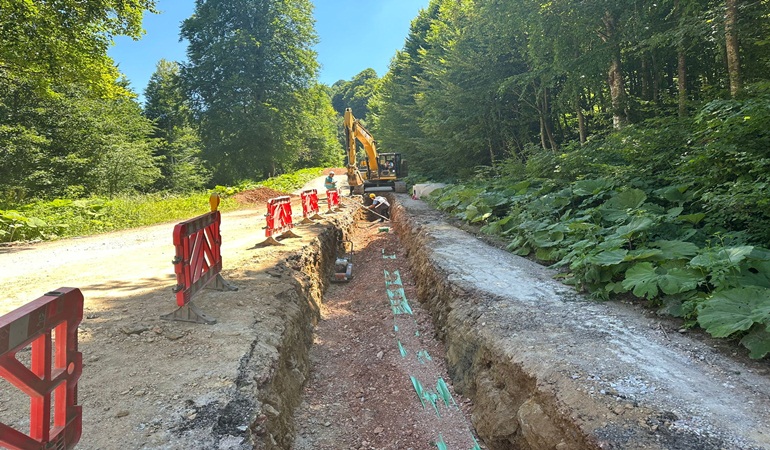 İSU, teleferik projesinin altyapı çalışmalarına başladı