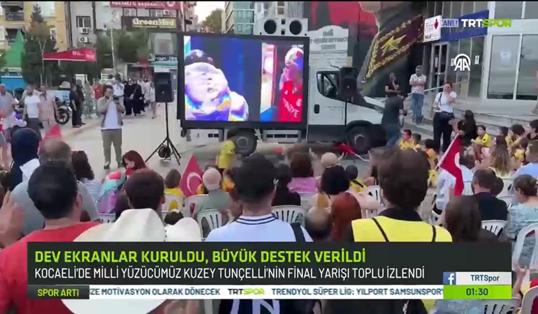 İzmit’te yaşanan Olimpiyat heyecanı TRT’de yankı buldu 