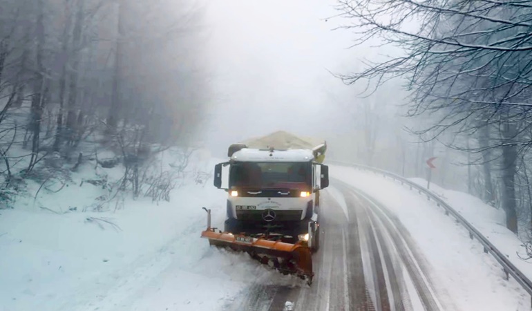 Kocaeli’de kardan kapanan yol var mı?