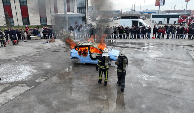 Kocaeli’de yangınlara müdahale eğitimi