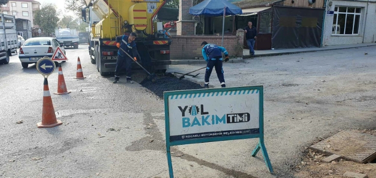 Kocaeli Yol Bakım Timi, taleplere anında yanıt veriyor