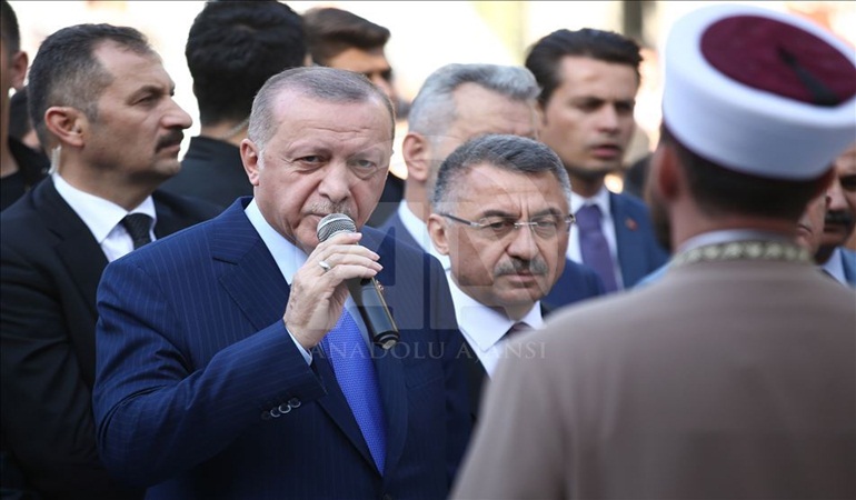 Tayyip Erdoğan Kartepe’deki cenaze törenine katıldı