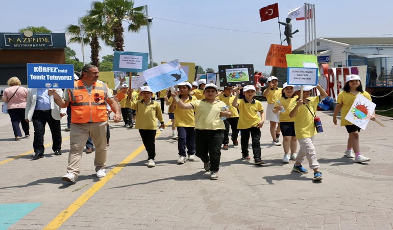 Temiz deniz, temiz çevre için yürüdüler