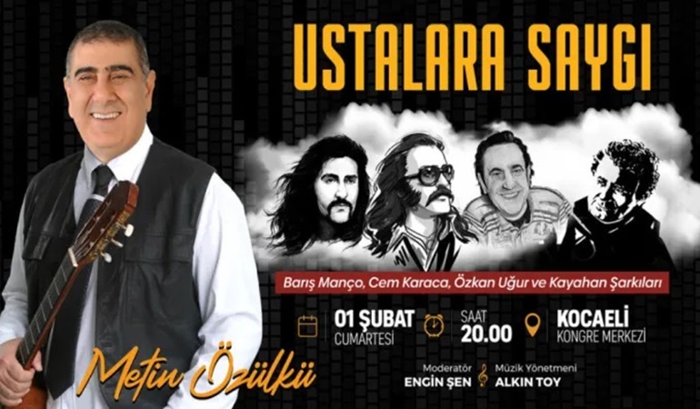 Ustalara Saygı Metin Özülkü konseri